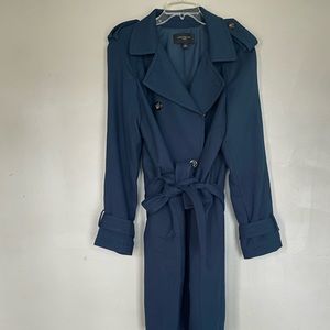 Ann Taylor Blue Pea Coat Large